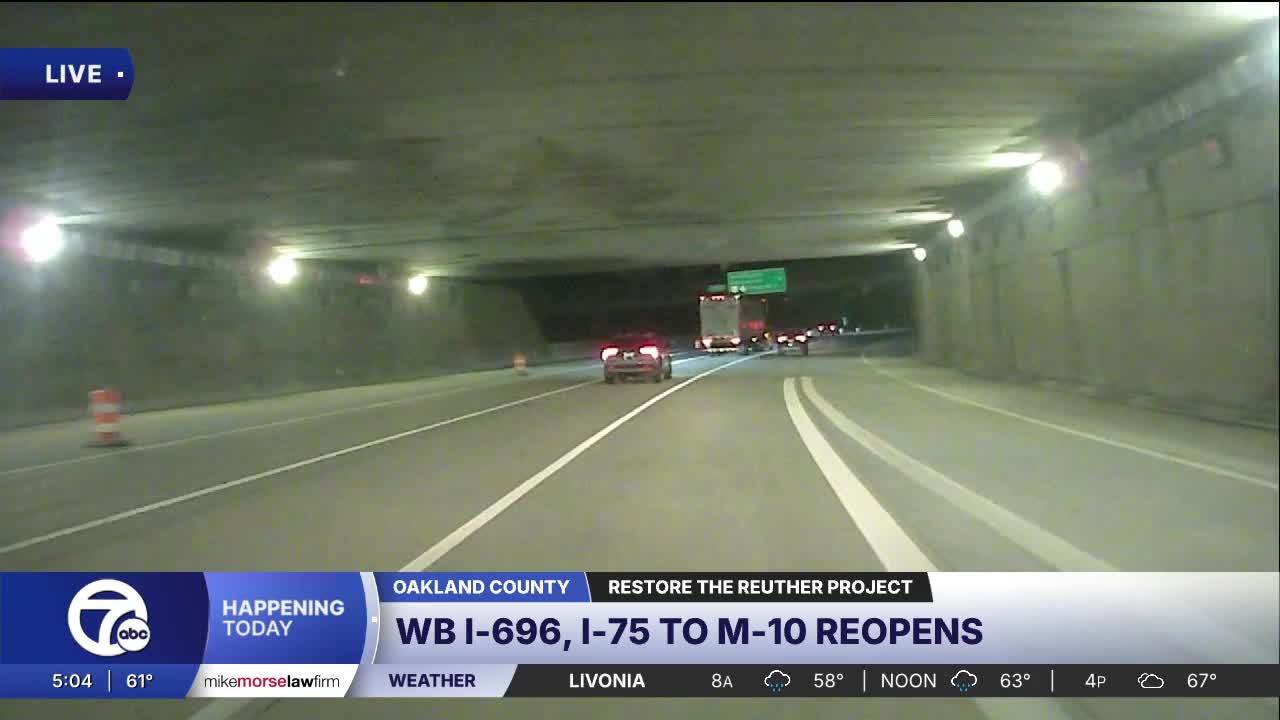 'Everything is under construction': Westbound I-696 lanes, exits open