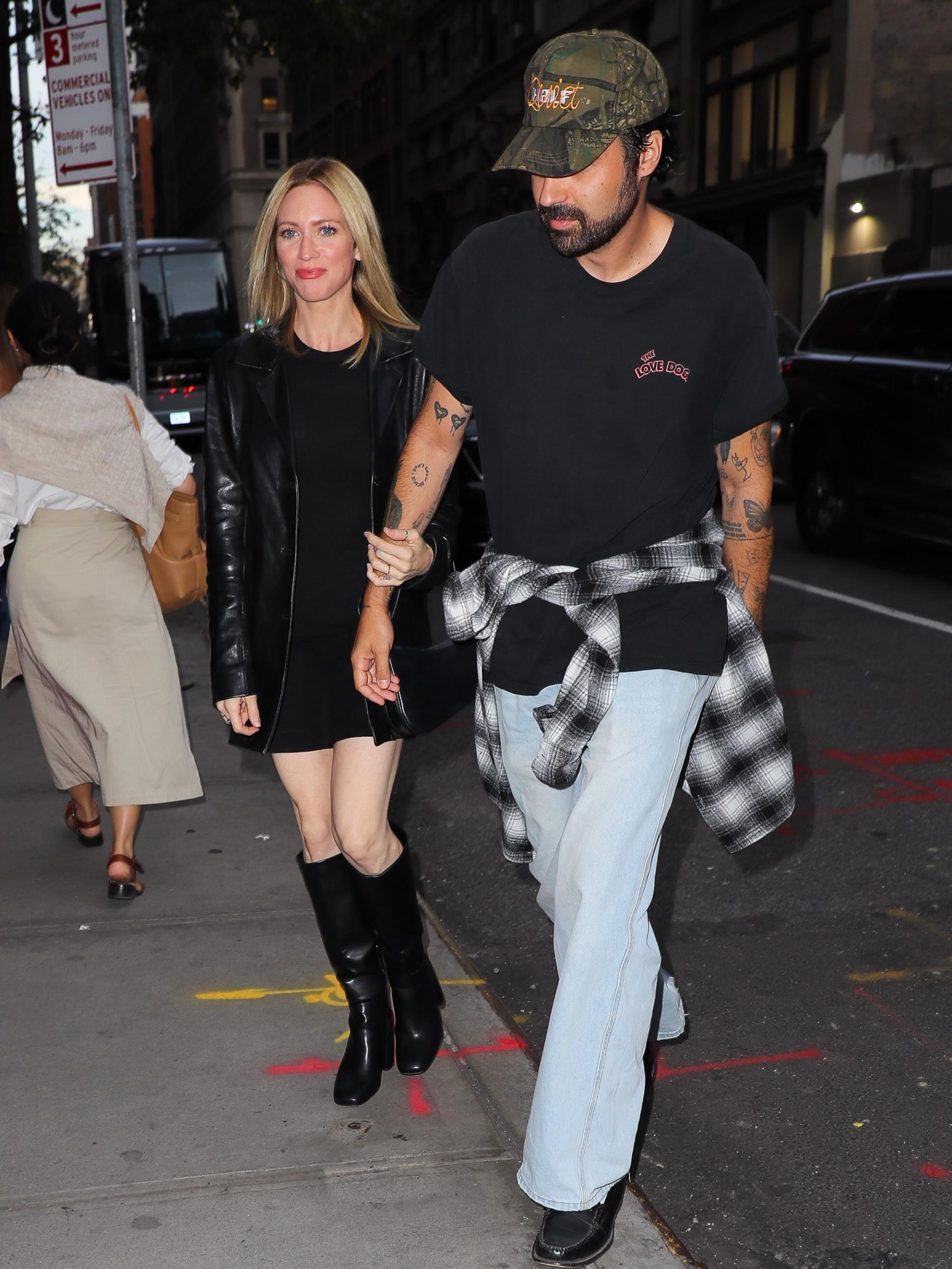 Brittany Snow and Hunter Moreno enjoy NYC double date with Malin Akerman