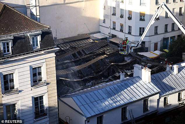 Historic Paris market is completely destroyed by fire