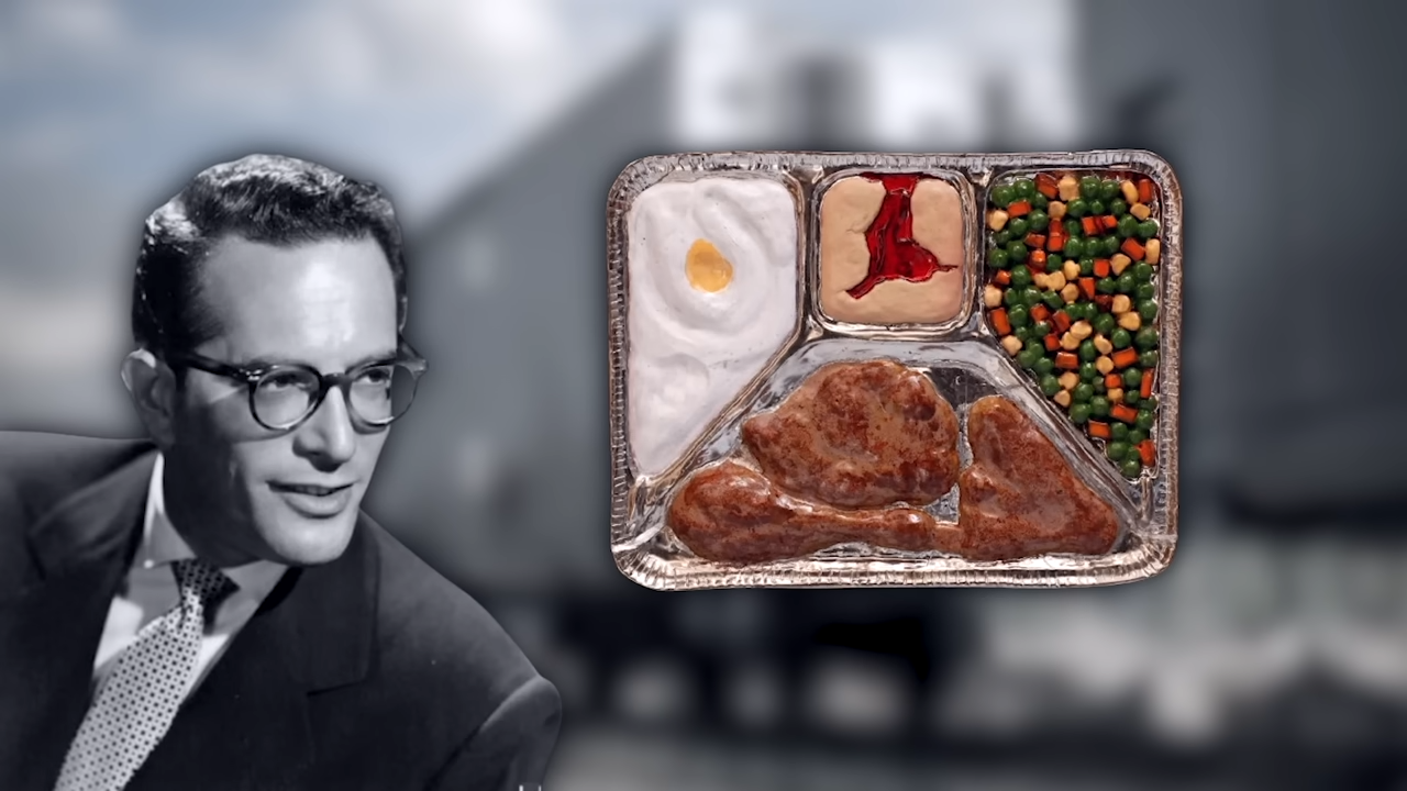 He tried a frozen TV dinner... then decided to give it a serious cowboy ...
