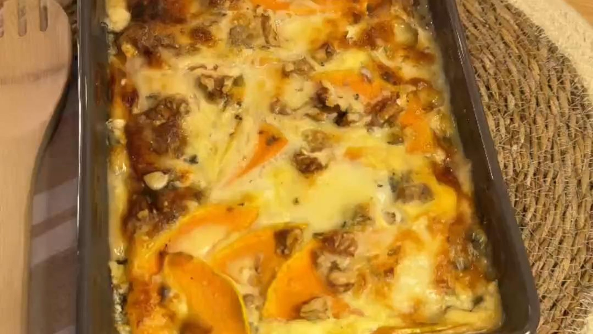 Gratin de butternut au bleu