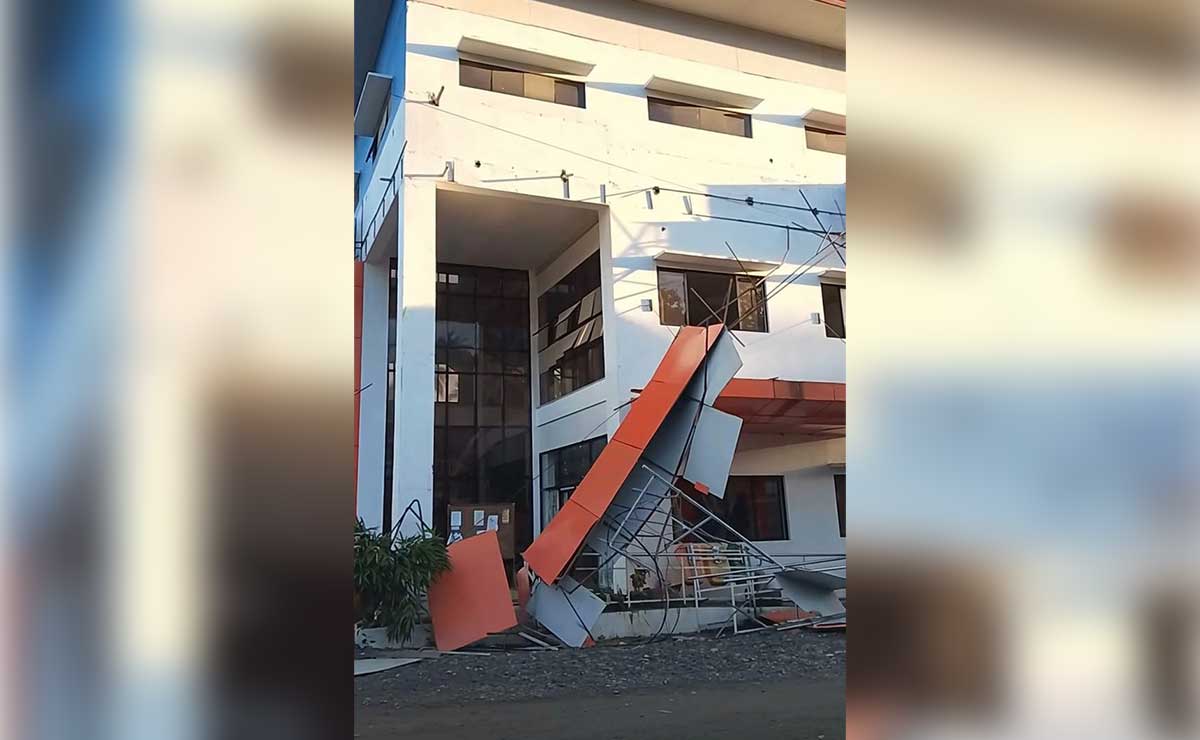 Parts of new Surigao evacuation center collapse before turnover