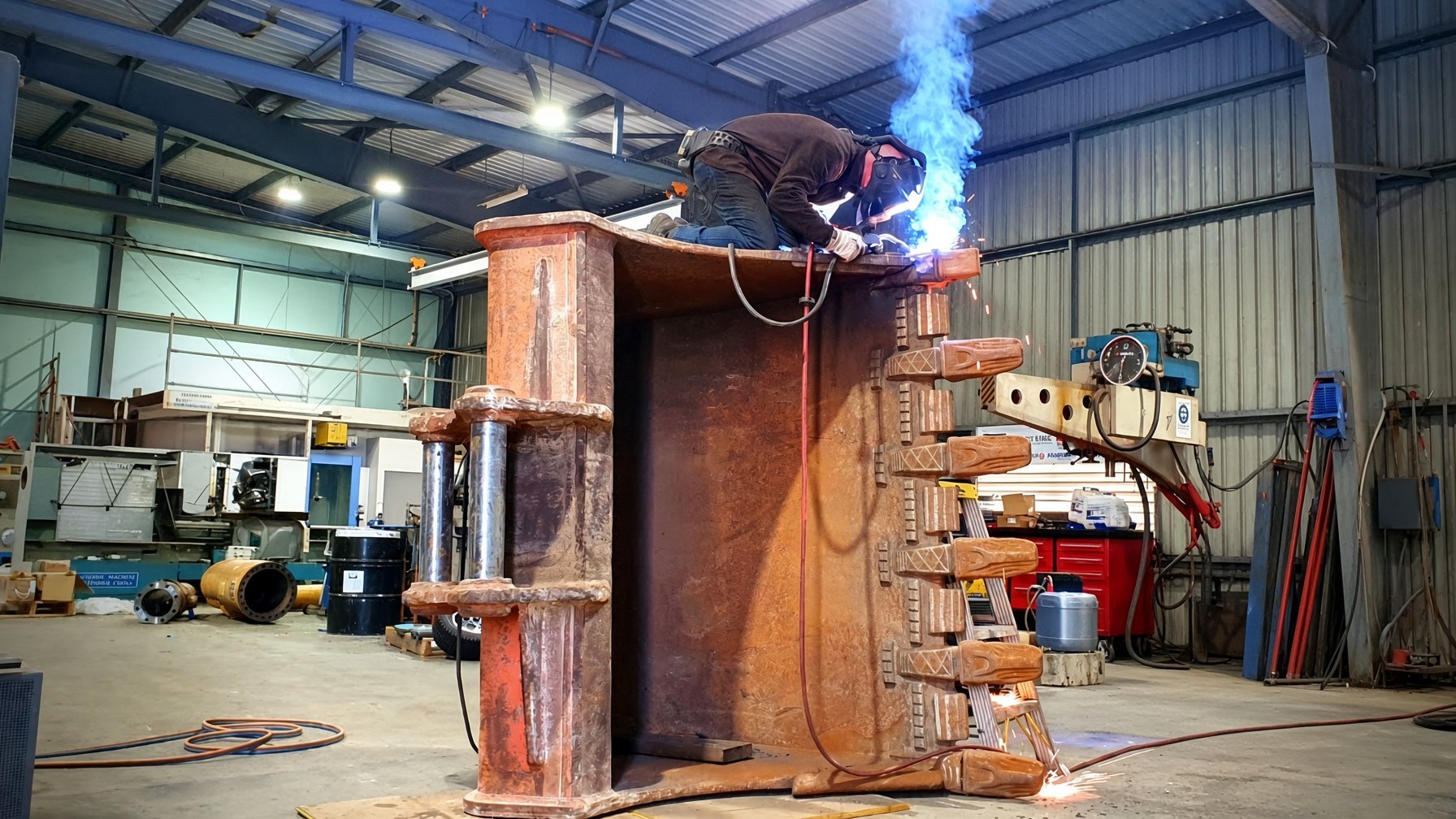 Repairing a broken excavator bucket tooth
