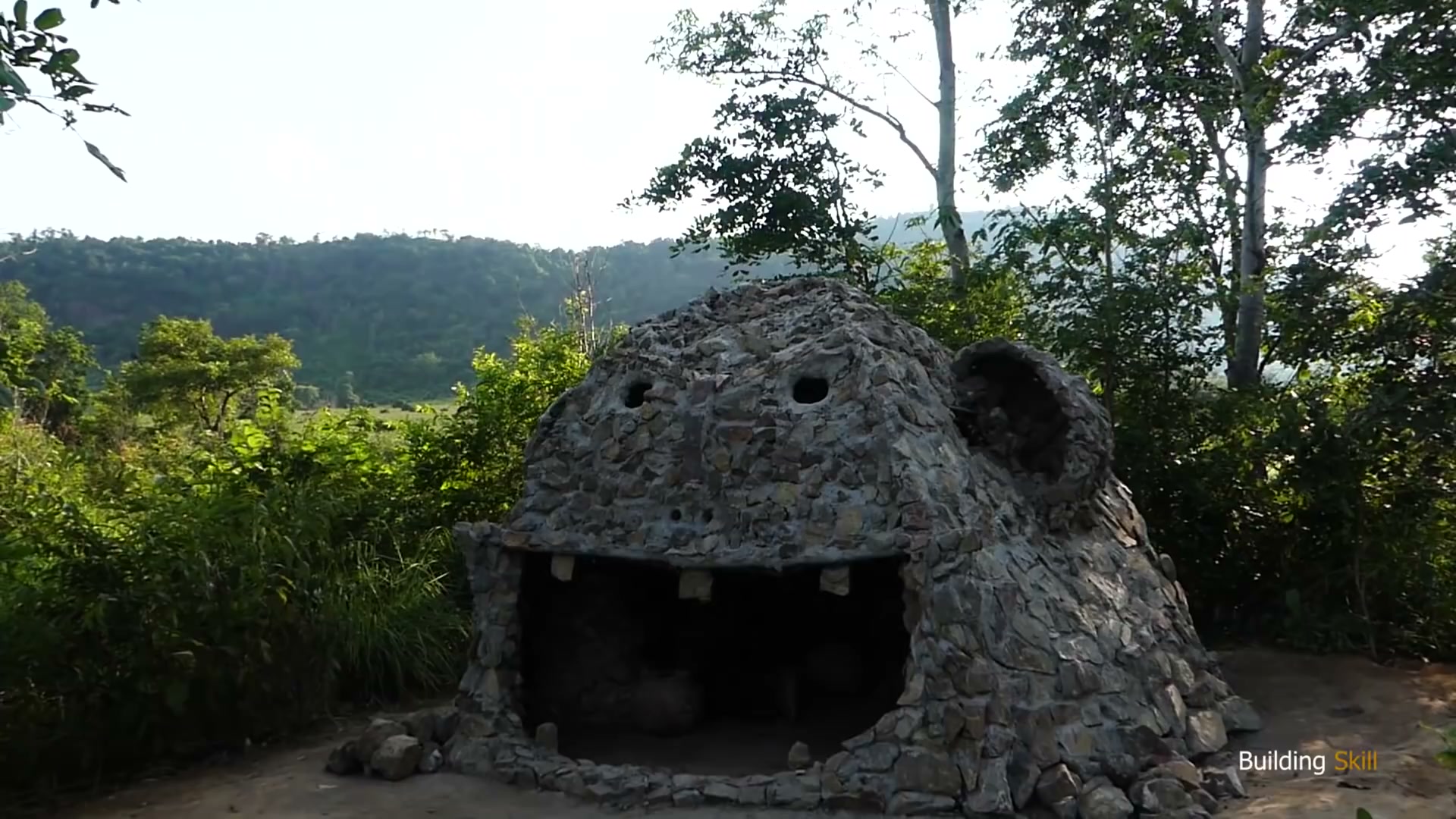 Shaping a heated stone ghost house from scratch with surprising results