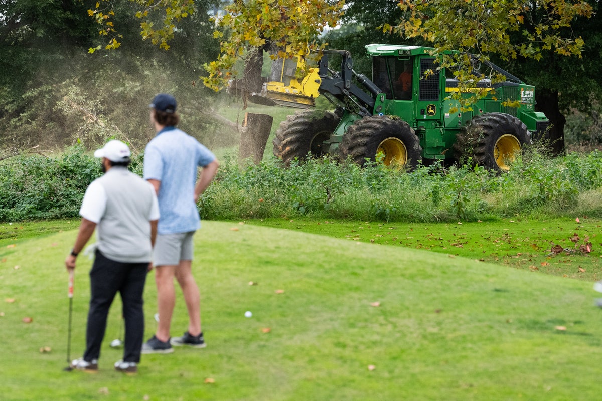 Judge screams at Trump’s DOJ for ripping up trees at DC golf course