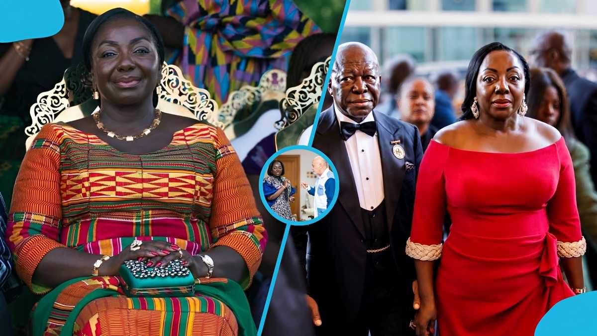 Otumfuo's wife, Lady Julia speaks fluent French as world-famous fashion ...