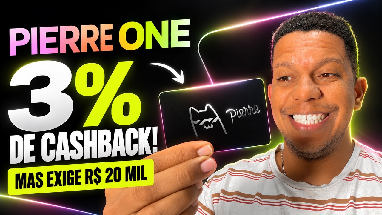 Pierre One: o novo cartão com 3% de cashback é bom?