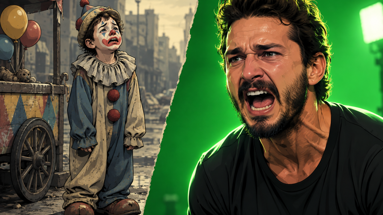 Shia LaBeouf has been performing for survival since age 2