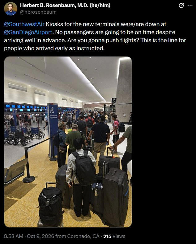 System-wide outage hits Southwest Airlines as departures halted across US