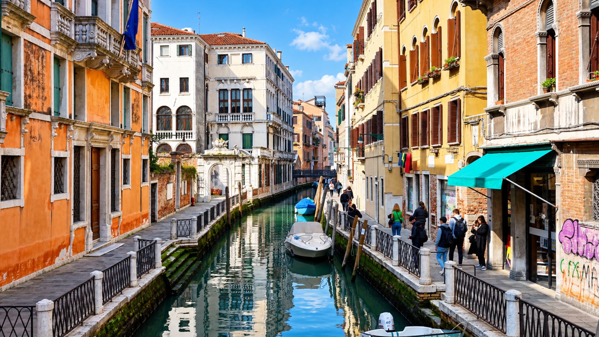 Beyond the Grand Canal, discover Venice's smaller waterways (4K)