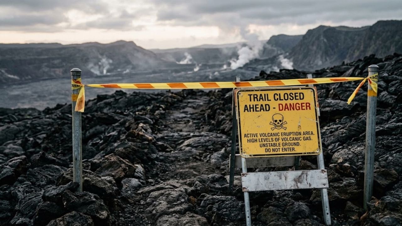 Kilauea trails closed in Hawaii as 200 quakes rattle summit