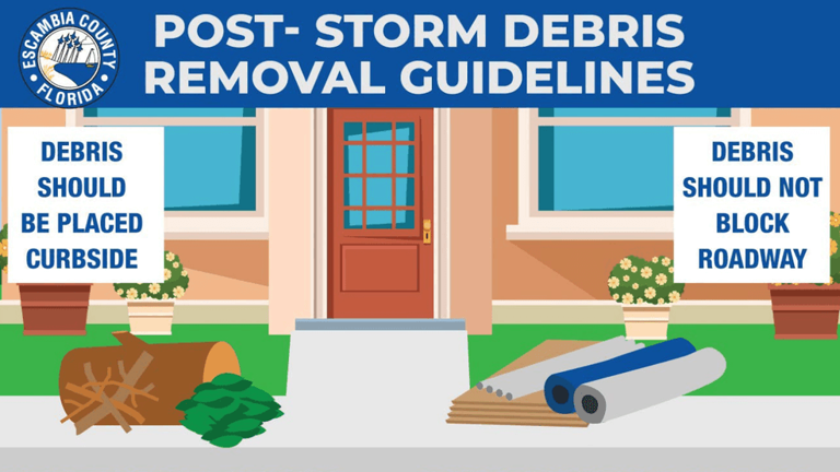 Escambia, Santa Rosa counties aims to start hurricane debris pickup ...