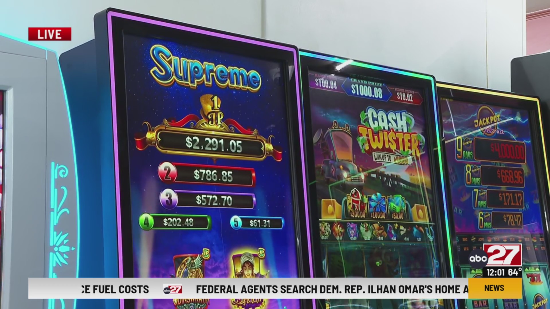 Skill game machine removal deadline this week