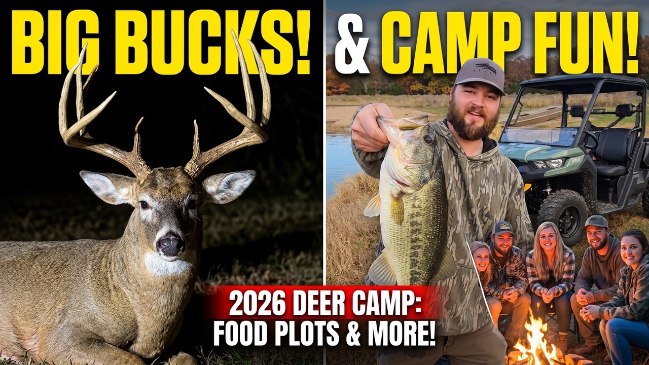 Deer camp adventures with food plot work and big bucks