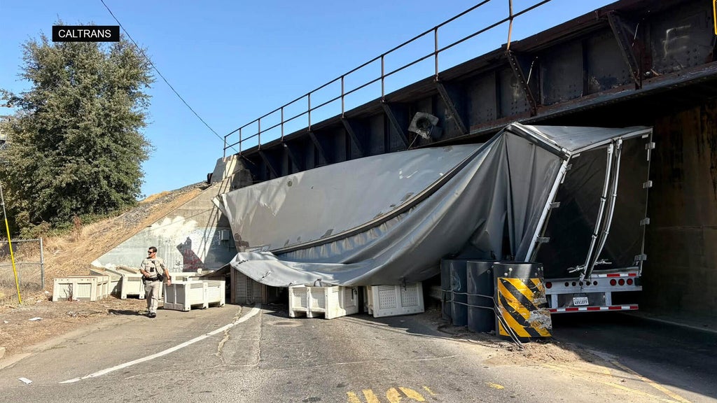 Marysville Highway 70 back open after another semi strikes railroad trestle