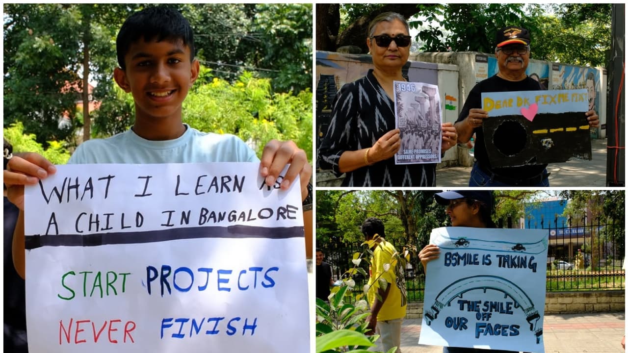 Dear DK, flyover yaake?: Bengaluru residents protest B-SMILE projects ...
