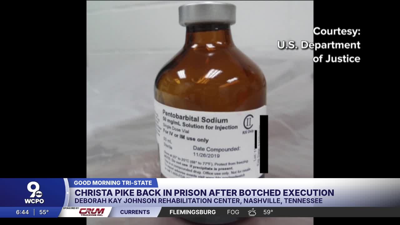 Christa Pike back in Tennessee prison after surviving lethal injection