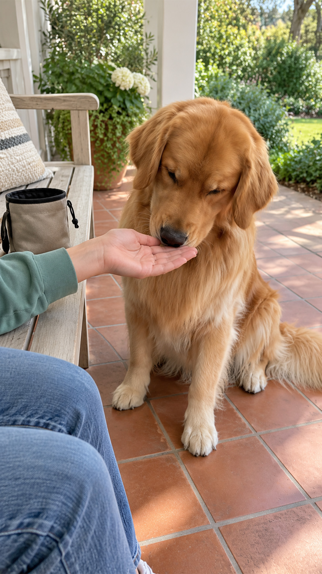 Dog gets pranked with invisible treats