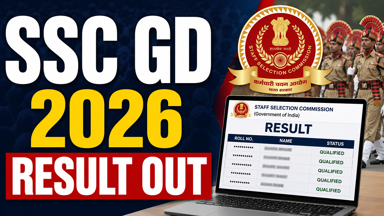 SSC GD 2026 result out: एसएससी जीडी पीईटी-पीएसटी के लिए शॉर्टलिस्ट किए ...