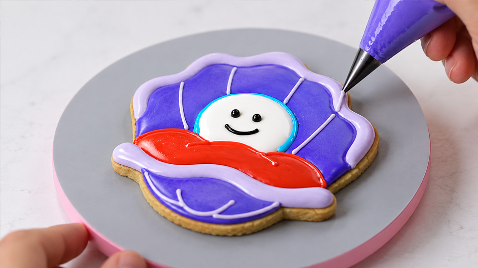 Ocean theme cookie decorating for beginners