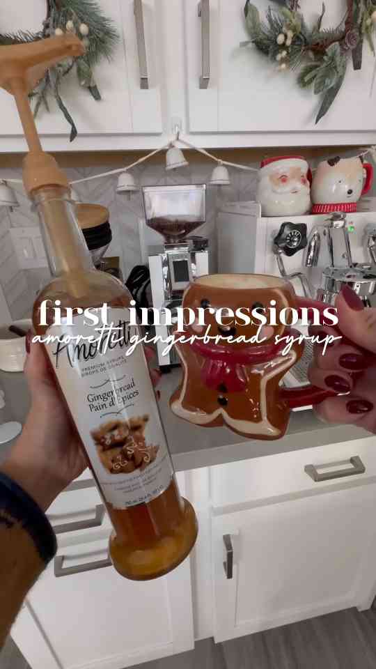 First impressions of a gingerbread coffee syrup