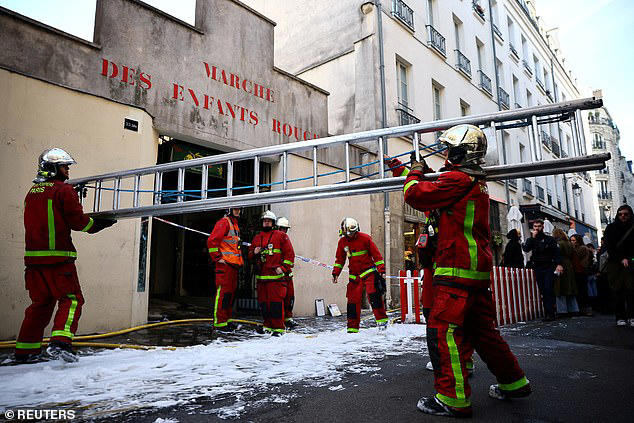 Historic Paris market is completely destroyed by fire