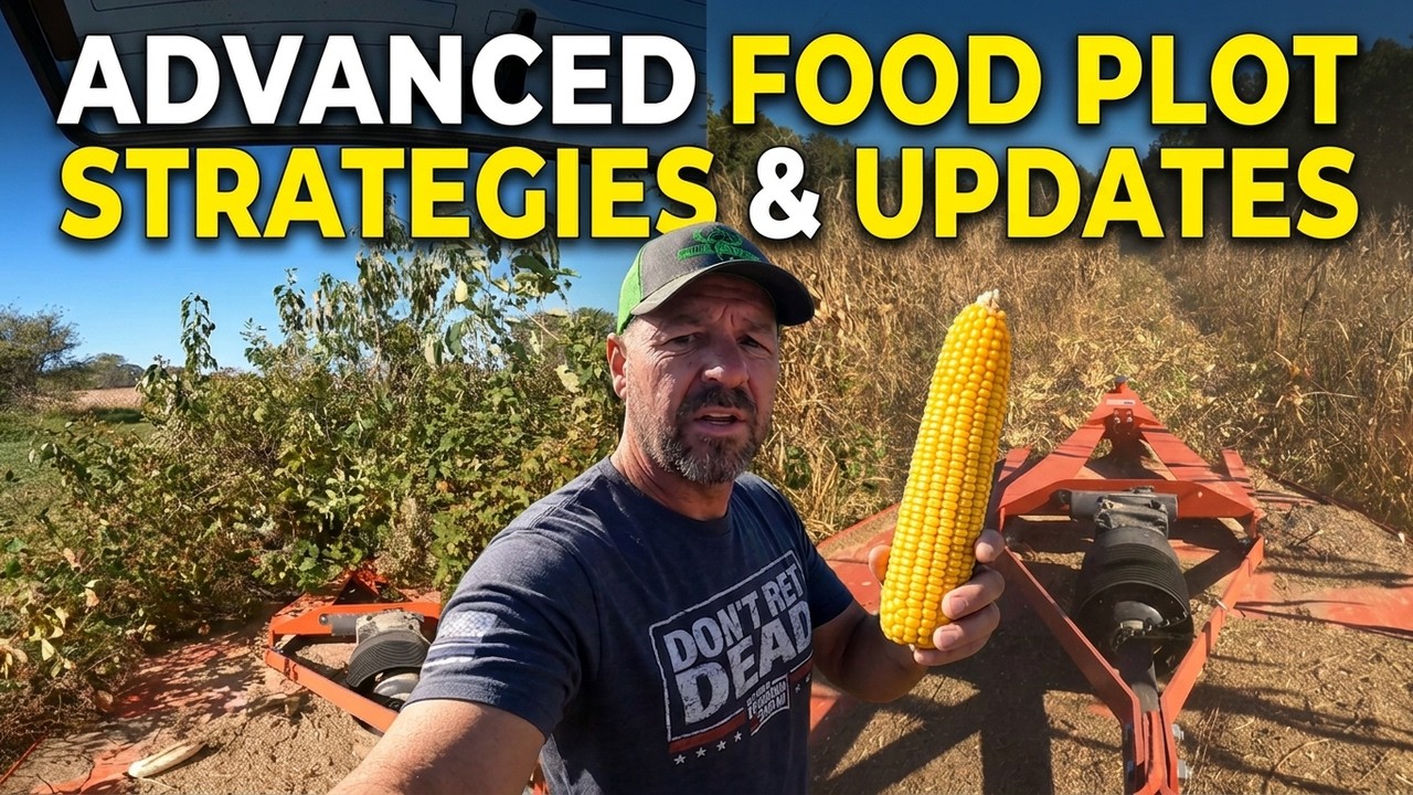 Deer food plot strategies and corn field maintenance