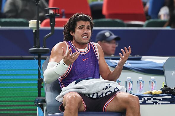Tennis news: Carlos Alcaraz lashes out as Shanghai Masters umpire steps ...