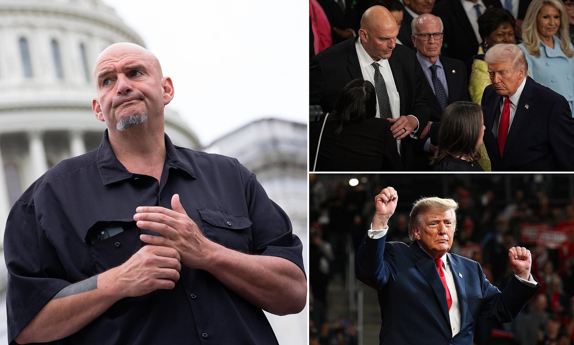 Trump heaps fresh praise on John Fetterman amid calls to join the GOP