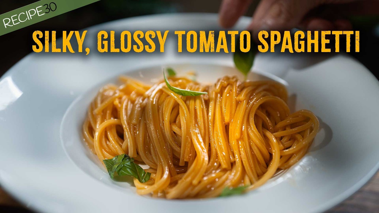 Silky tomato water pasta — 25 min