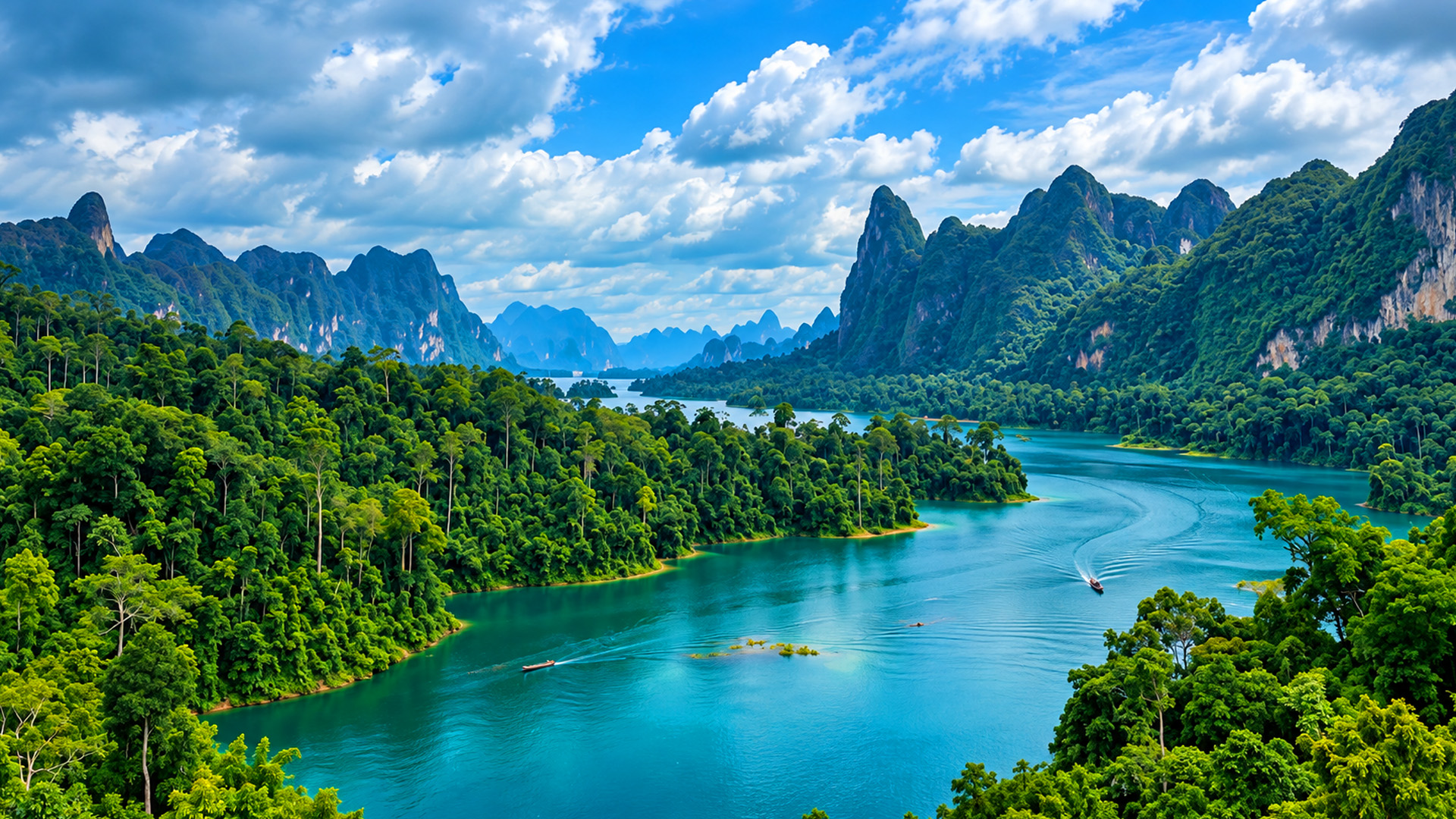 Is Thailand's Cheow Lan Lake actually man made?
