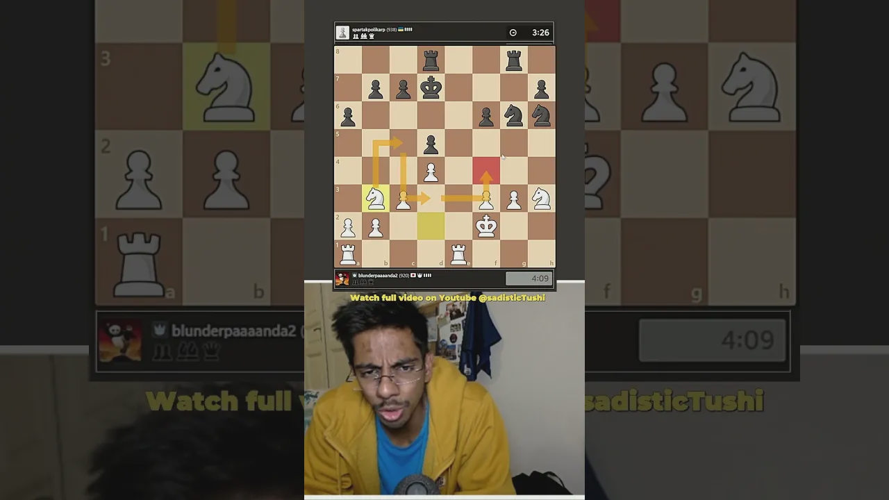 BONGCLOUD contre un joueur à 938 Elo