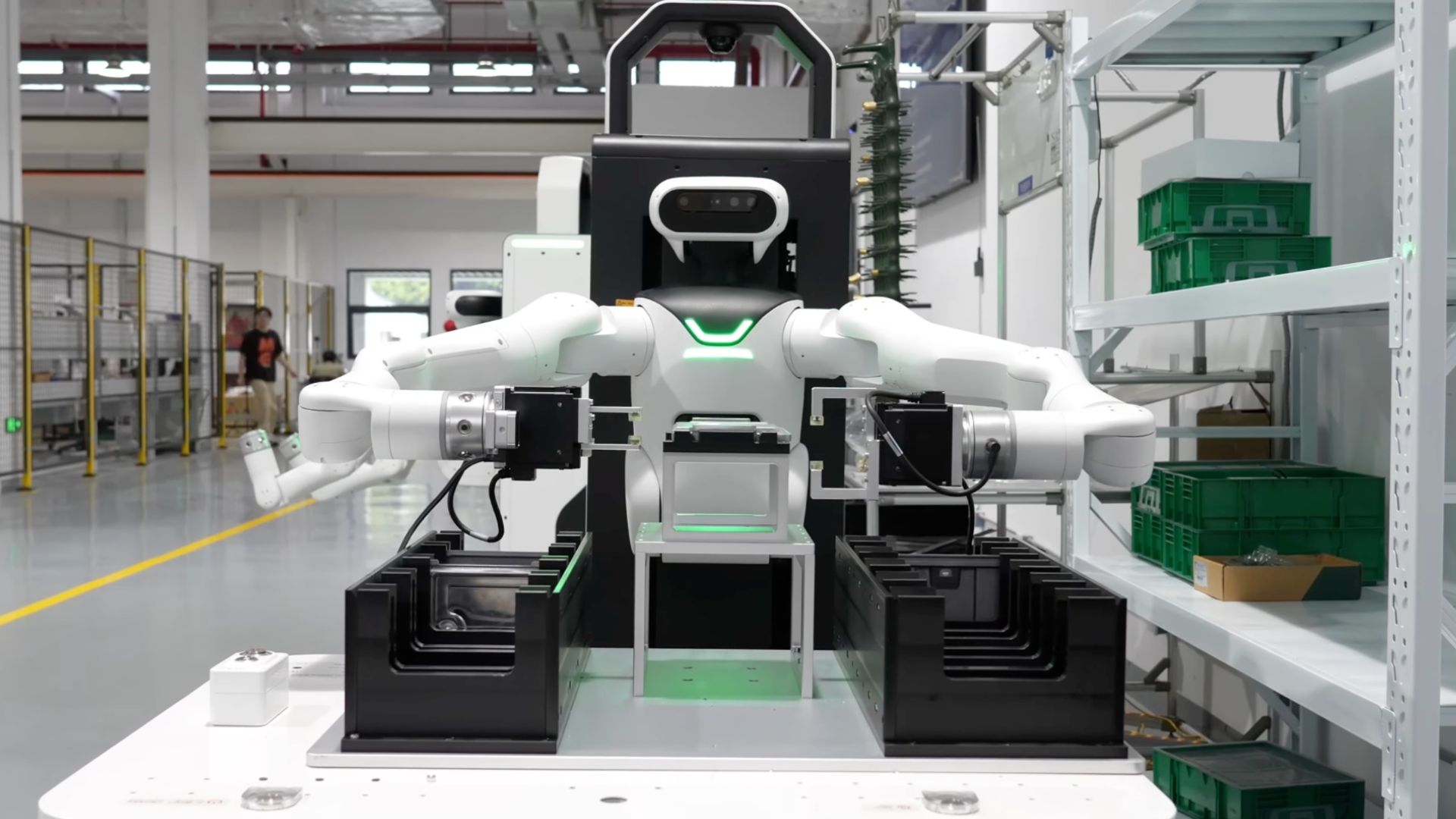 China’s tote-moving wheeled humanoid, 110-pound robot arm target ...