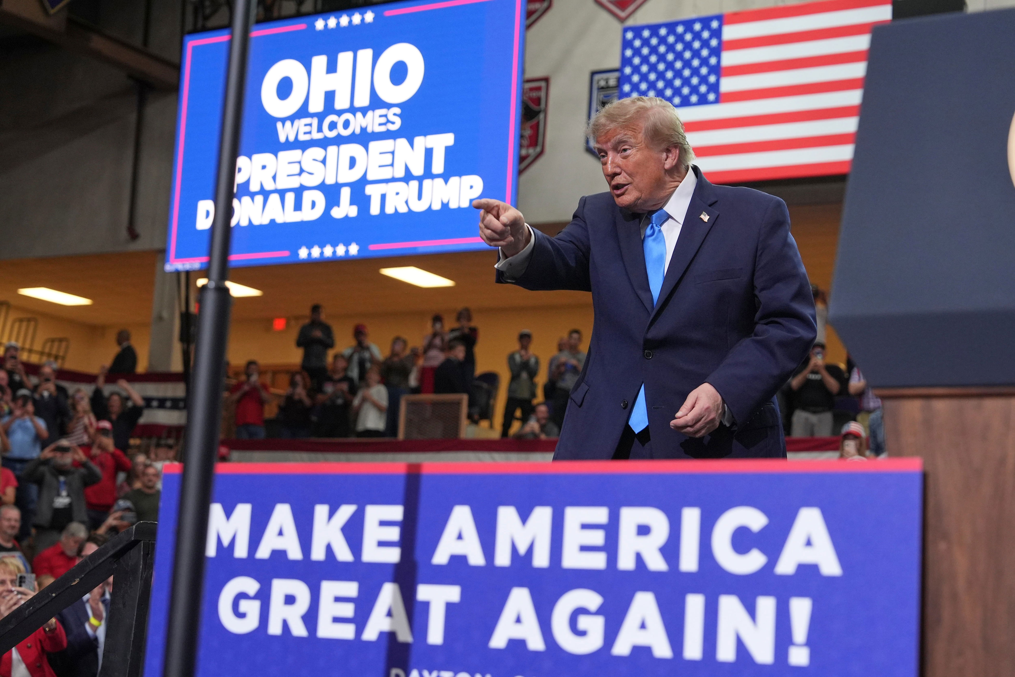 Local school earned over $25K from President Trump visit