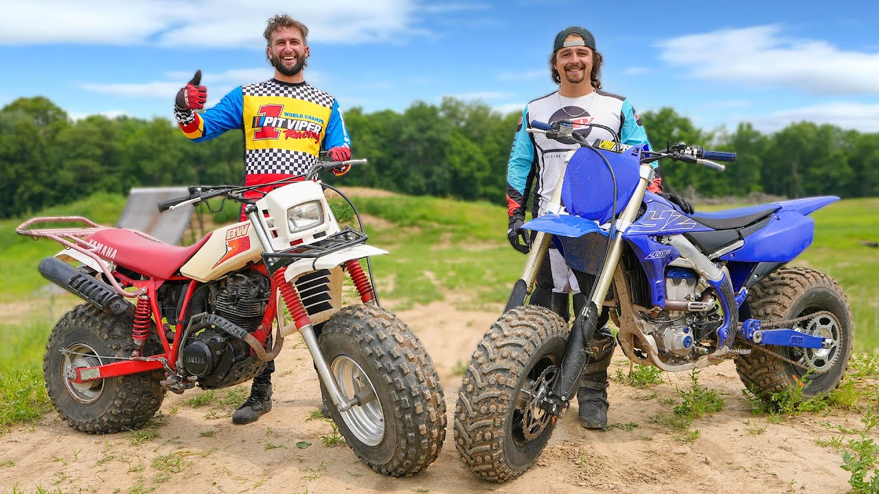 Big wheel dirt bike riding!