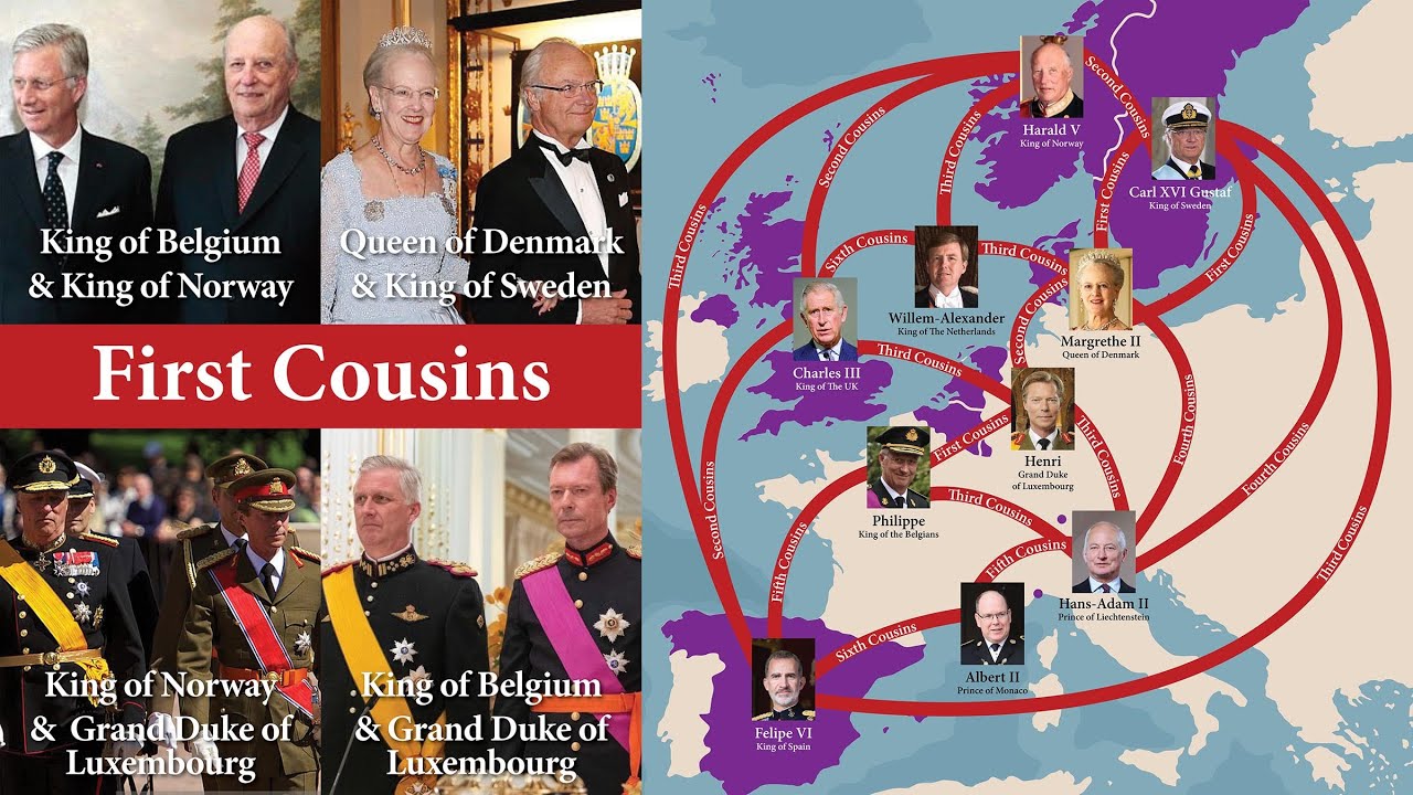 The surprising family connections between Europe’s royals