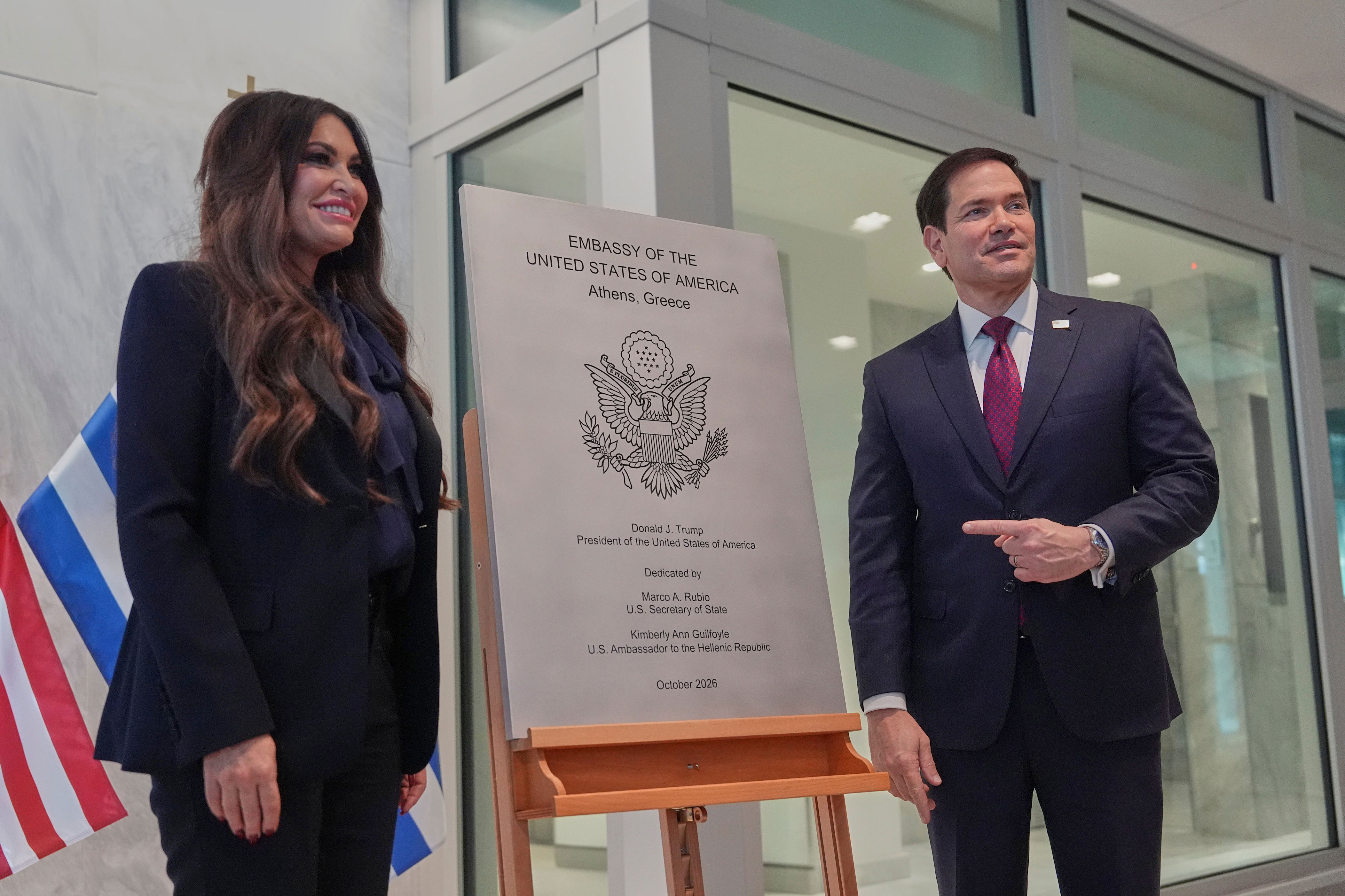 Trump 'looking at' firing Athens ambassador Guilfoyle over alleged plea ...