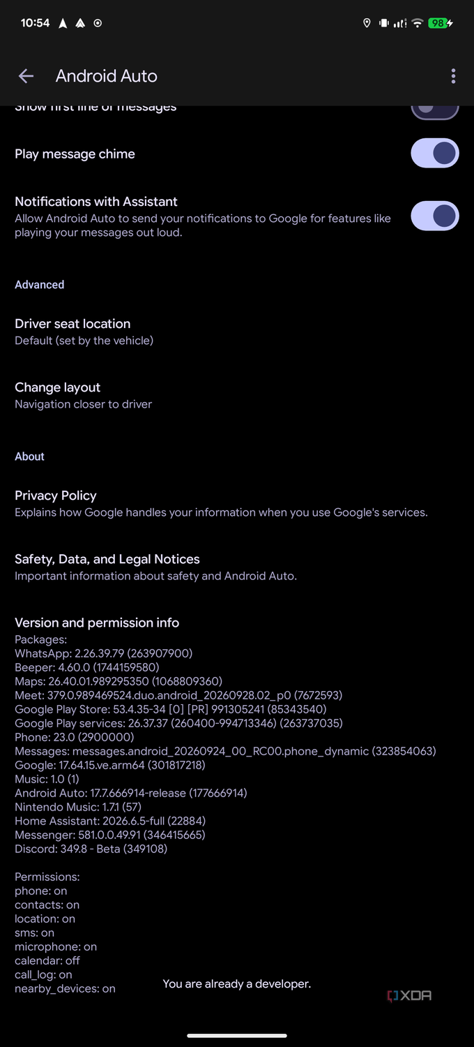 I installed Google's official Android Auto emulator, and now I test all ...