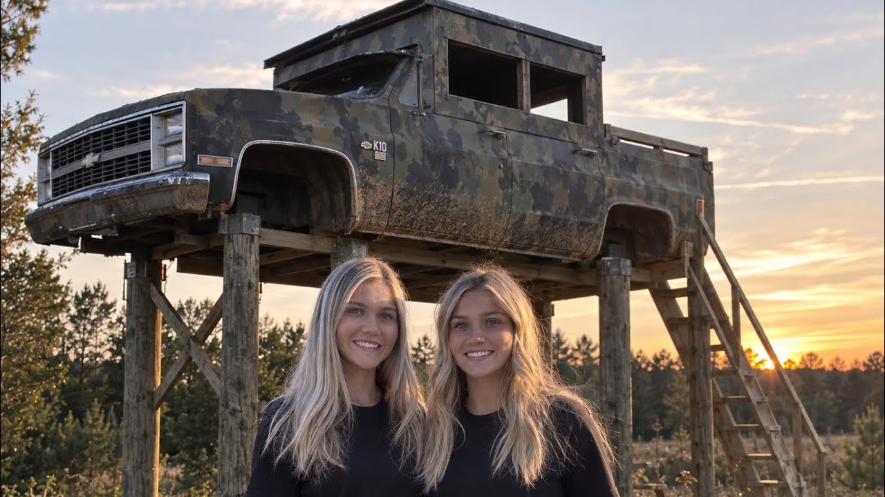 Junkyard K10 turned into a deer stand