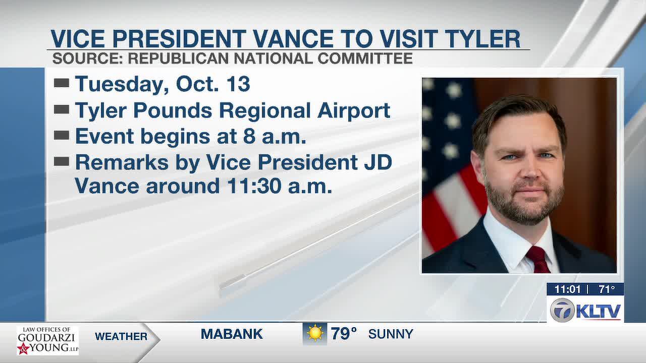 Final preps underway as VP Vance arrives in Tyler Tuesday for campaign ...