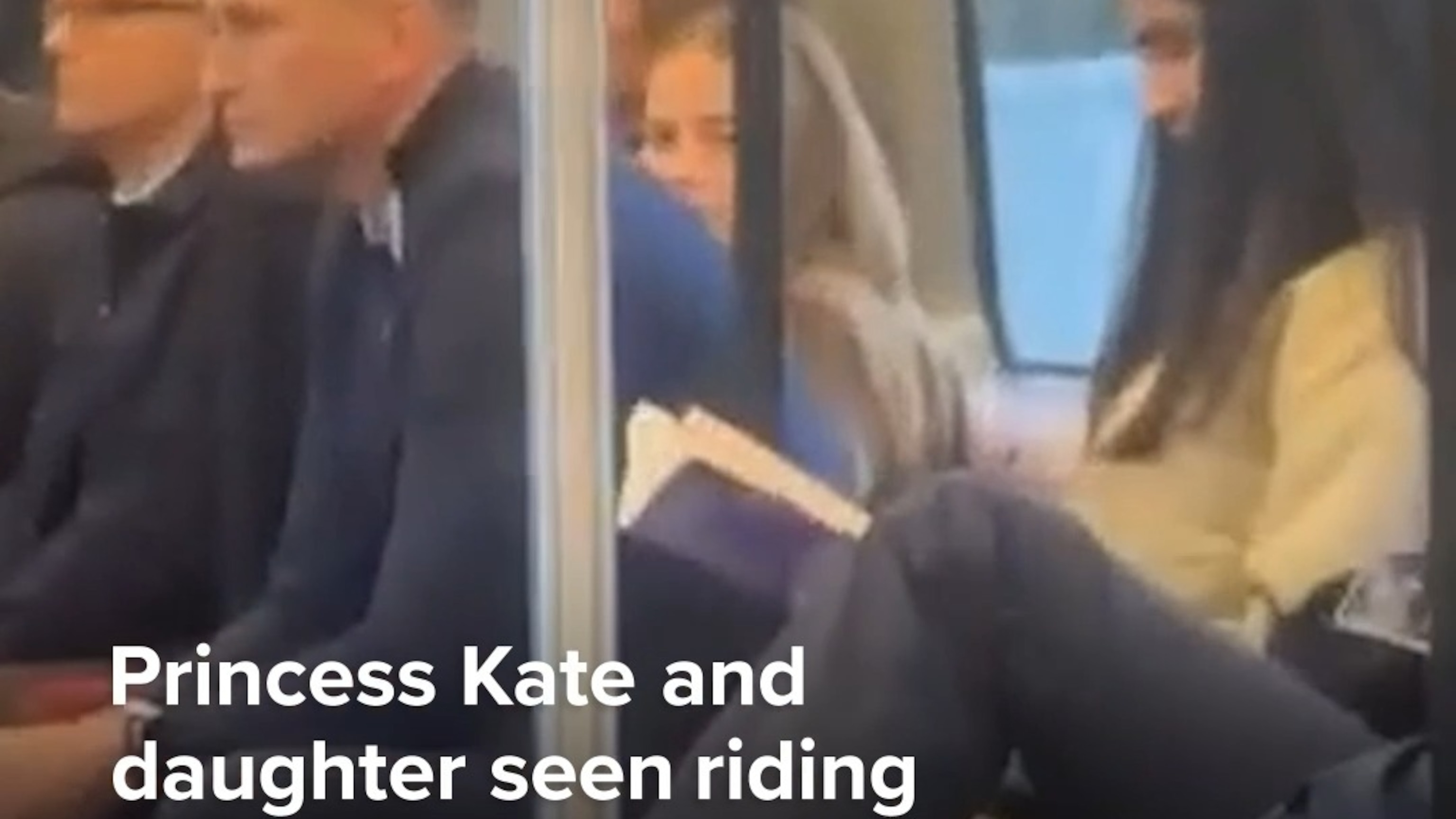 Princess Kate and daughter seen riding London Underground