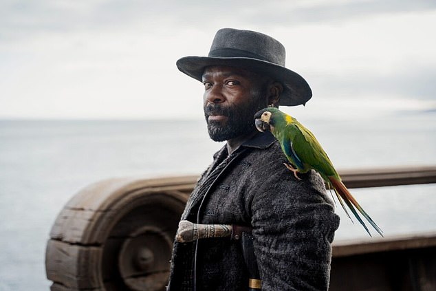 You wouldn't mess with this menacing Long John Silver: Roland White ...