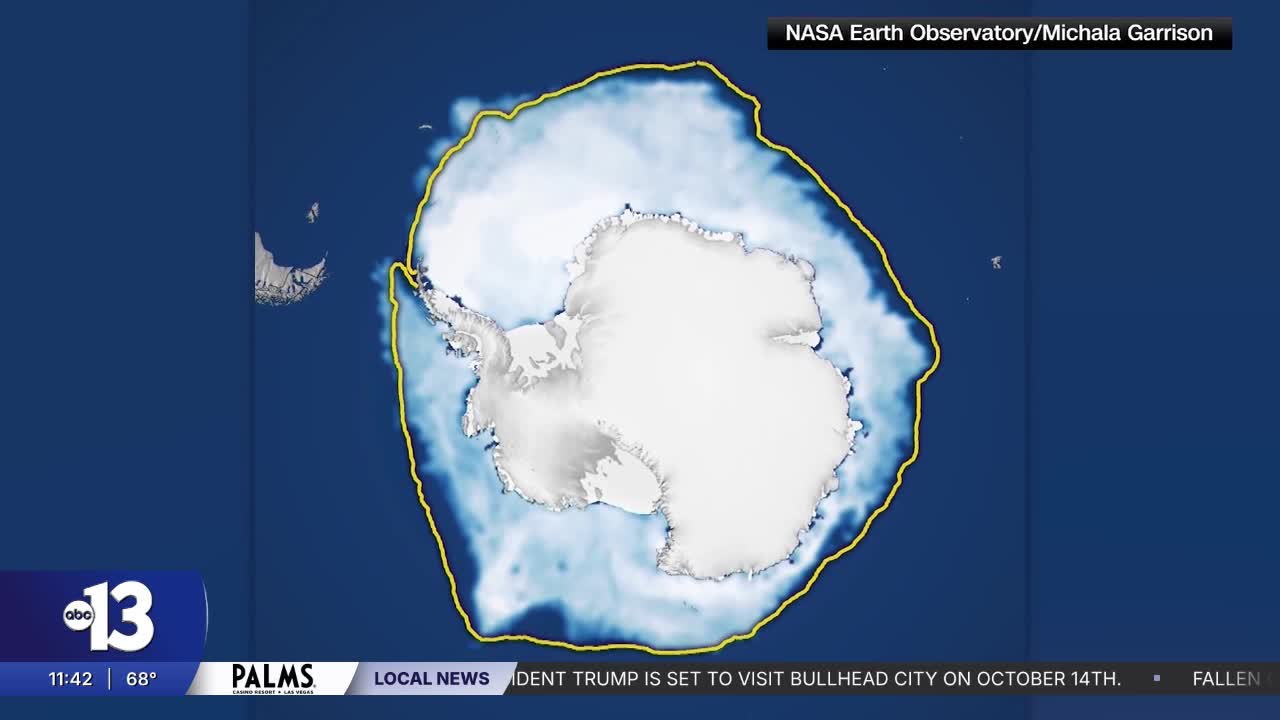 2026 Antarctic sea ice levels rank 3rd-lowest ever on record