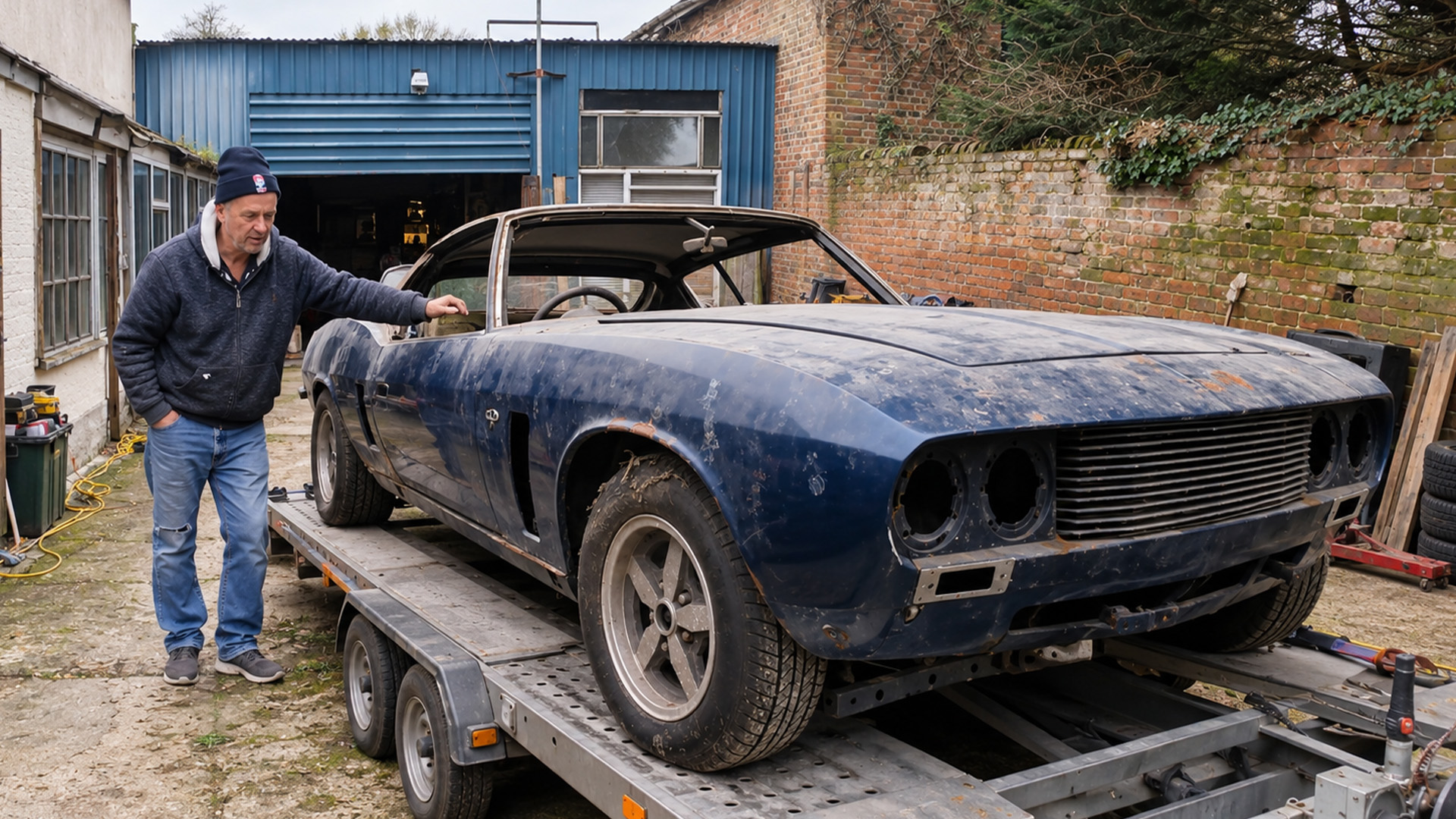 A forgotten British V8 muscle car found after nearly 30 years