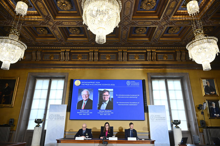 2 American economists win Nobel for work on managing economic shocks