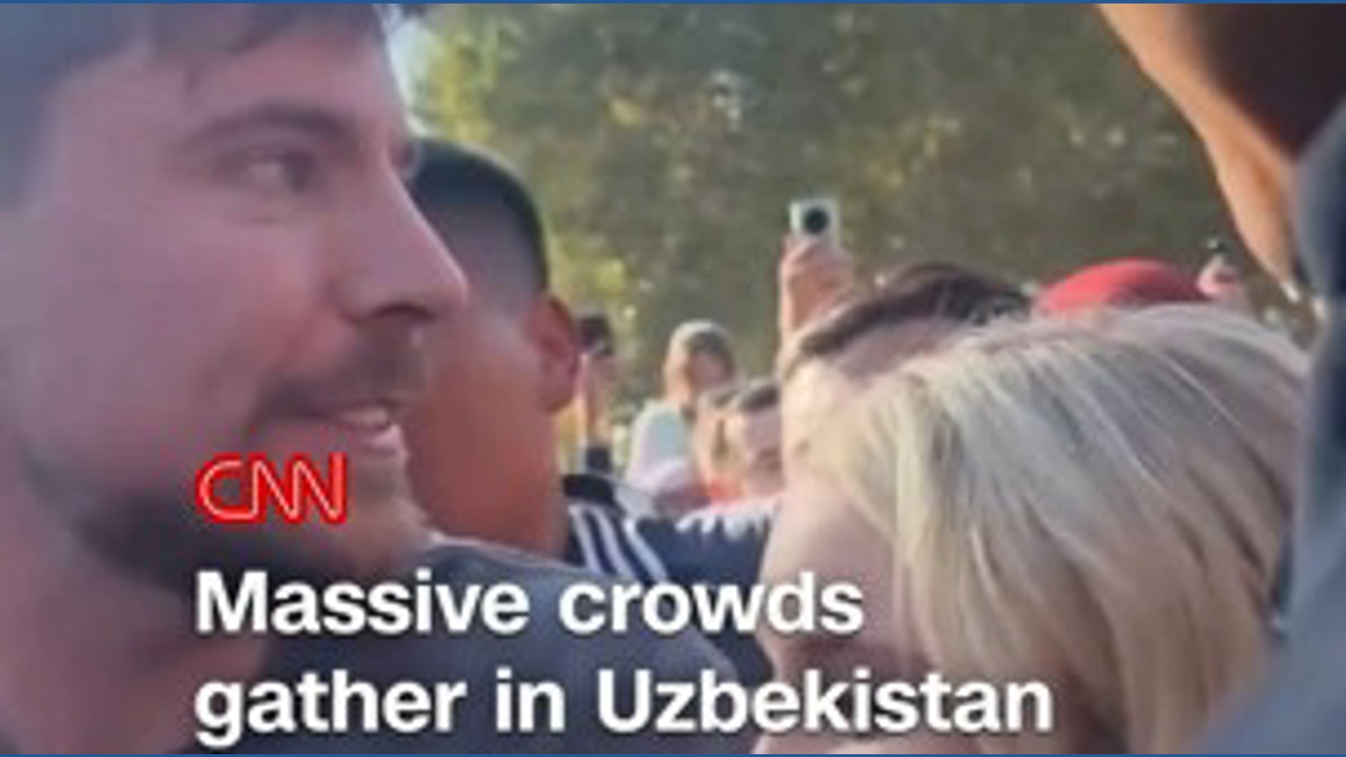 Crowds in Uzbekistan to see MrBeast