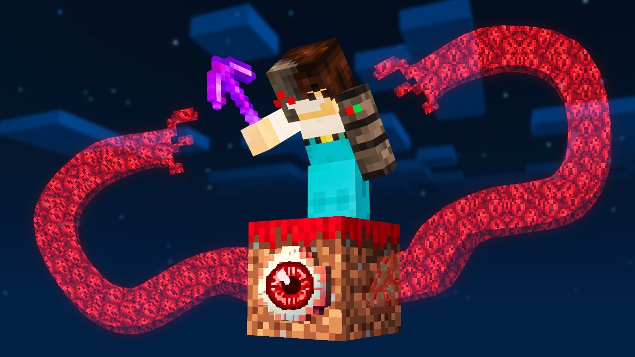 Minecraft, but it's on 1 scary block
