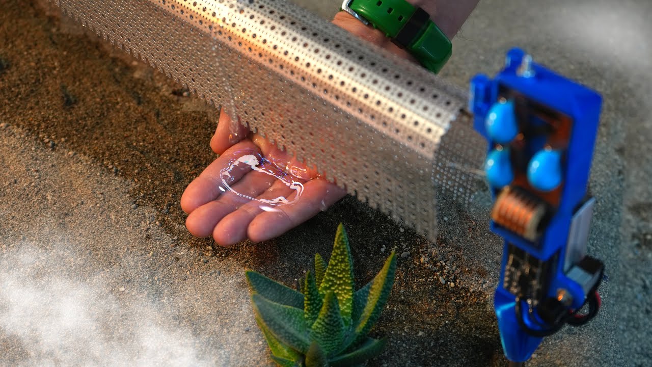 Solving desert water shortages using 20,000 volts