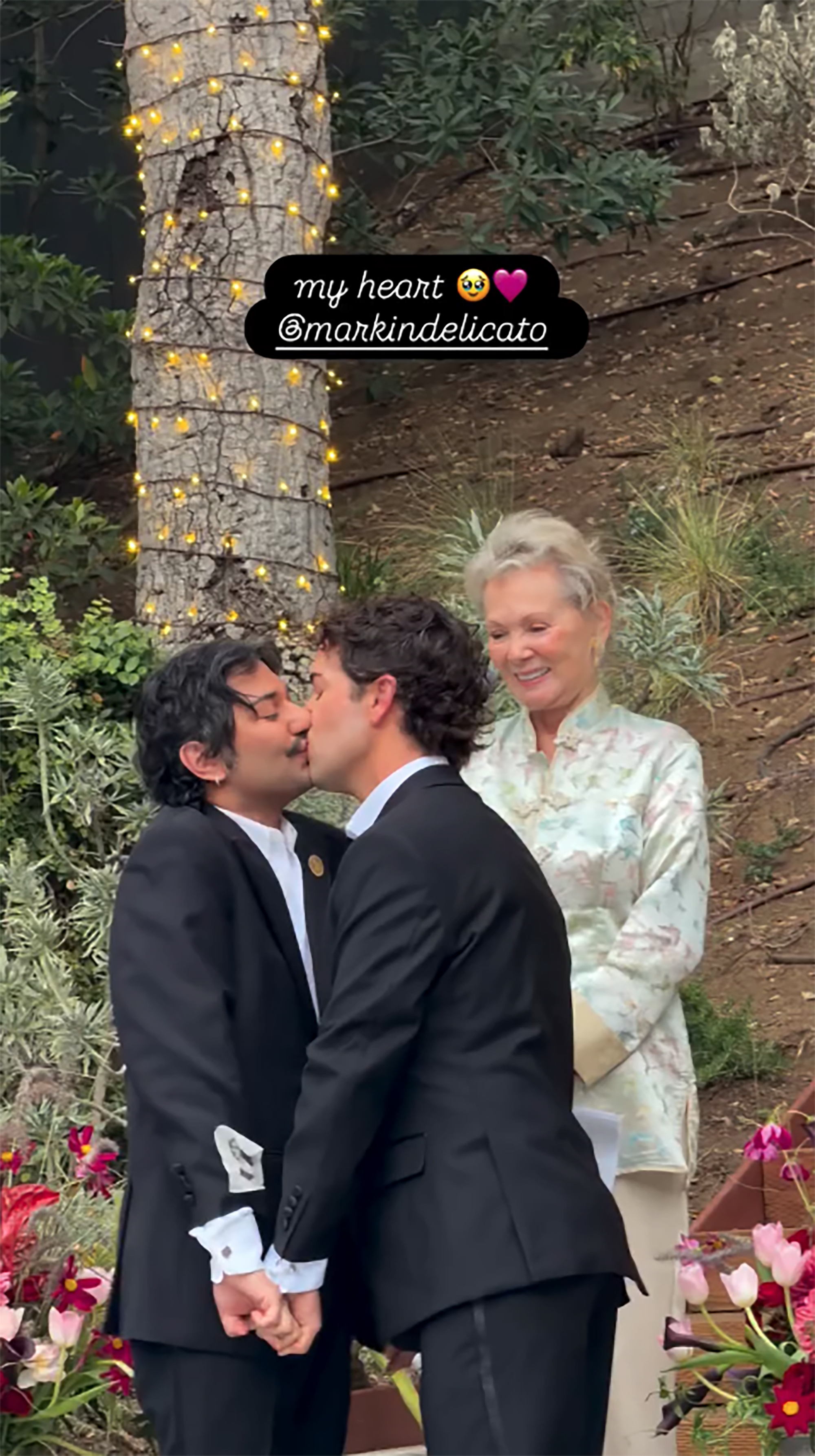 Jean Smart officiates 'Hacks' co-star Mark Indelicato's wedding as cast ...