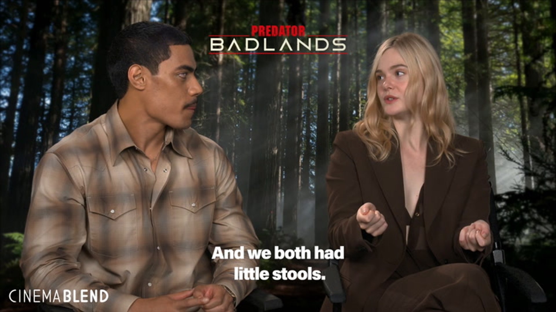 Elle Fanning explains what she did between takes while strapped to her ...